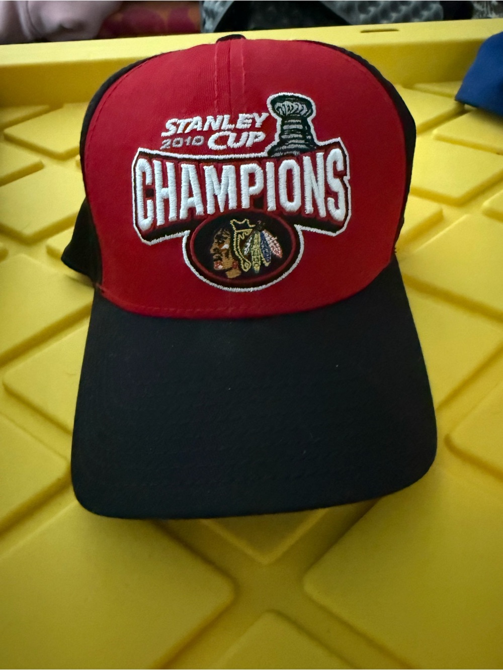 NHL Red and Black Stanley Cup Champions Hat